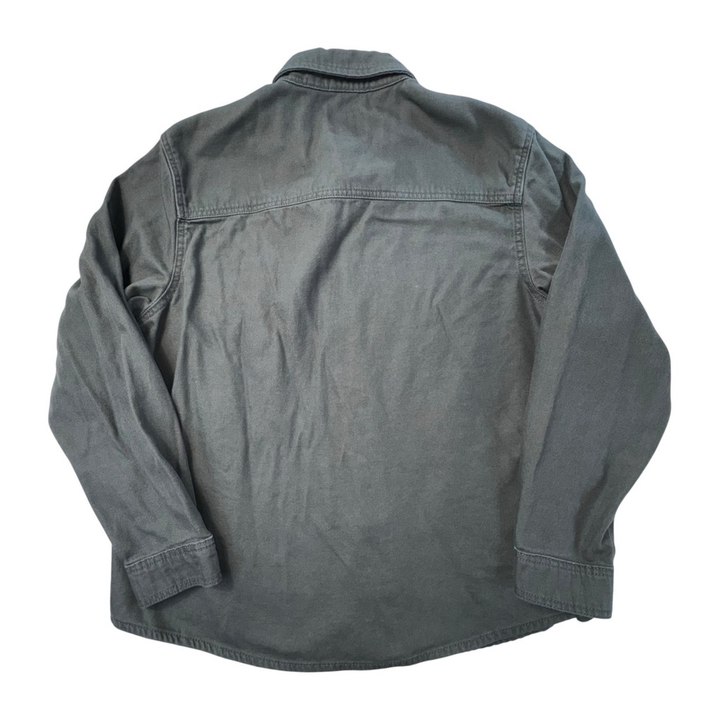 Lucky Brand 100% Cooton Button Up Long Sleeves Collard Shirt Olive Men's Large - Picture 11 of 14